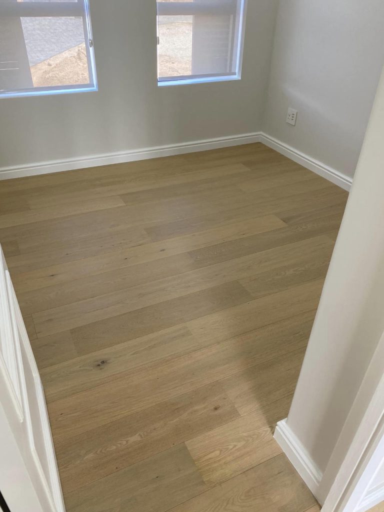 Bedroom floor the Renosterbos show house. Schoeman Trio Builders residential building, Hartenbos