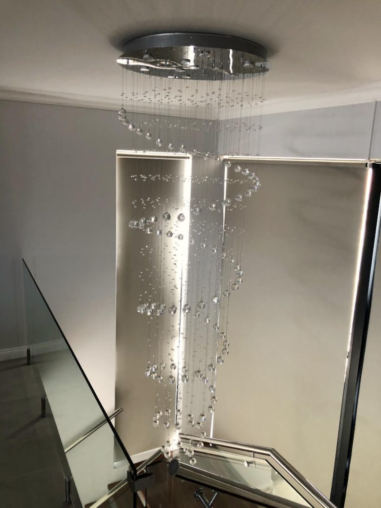 Chandelier - We construct strong buildings and support our clients with special features. Schoeman Trio Builders, Mossel Bay.